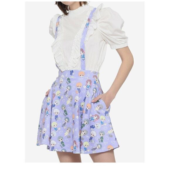 Fruits Basket Chibi Characters Suspender Skirt XS - Picture 1 of 4